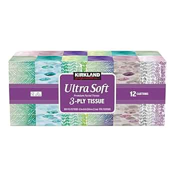 雑誌　TISSUE No.3 Member's Mark Ultra Soft 3-Ply Premium Facial Tissues 80 ct (12